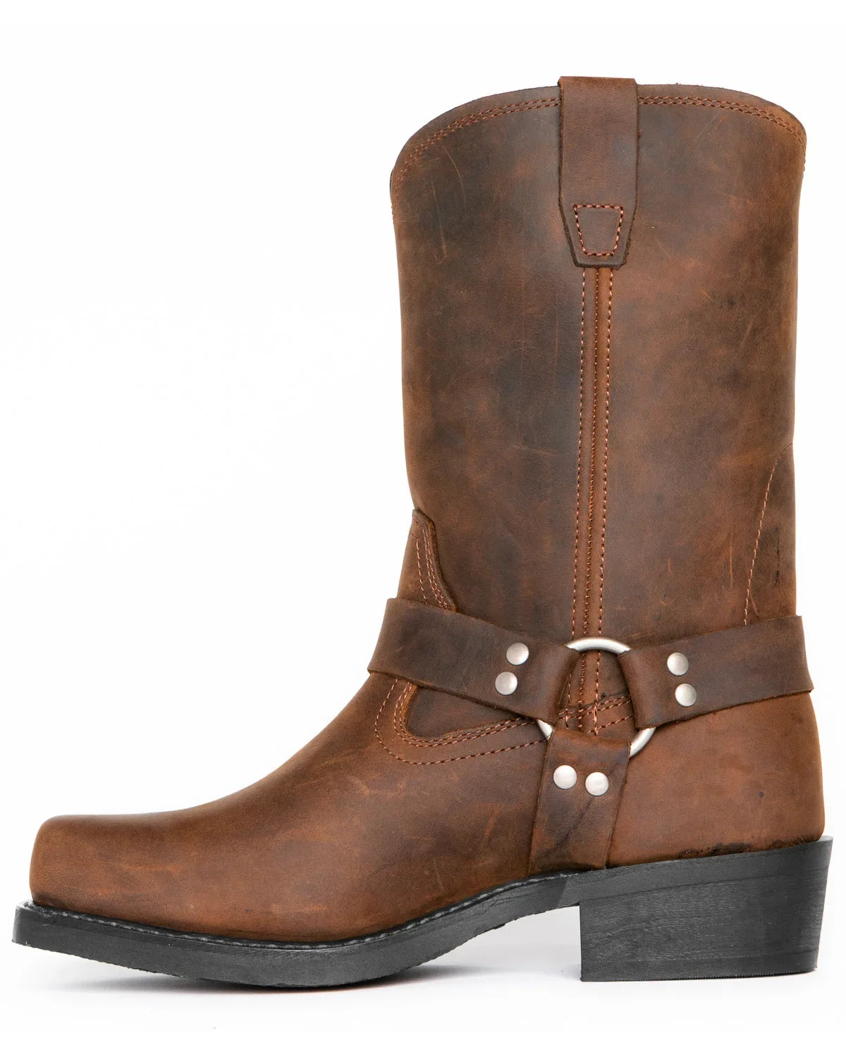 Men's Boots Handmade Men's Embroidery Thick Heel Mid-tube Boots European American Style Western Cowboy Boots Plus Size 39-48