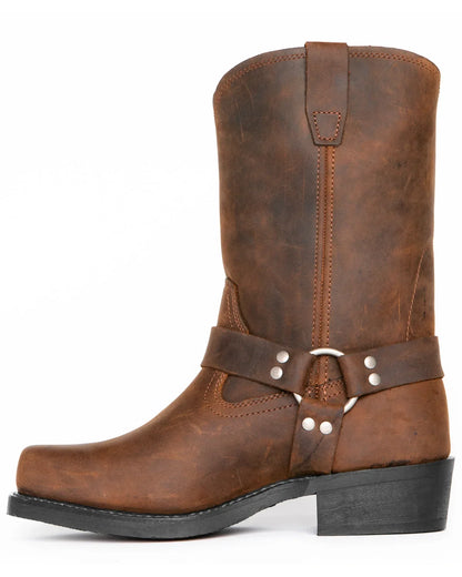 Men's Boots Handmade Men's Embroidery Thick Heel Mid-tube Boots European American Style Western Cowboy Boots Plus Size 39-48