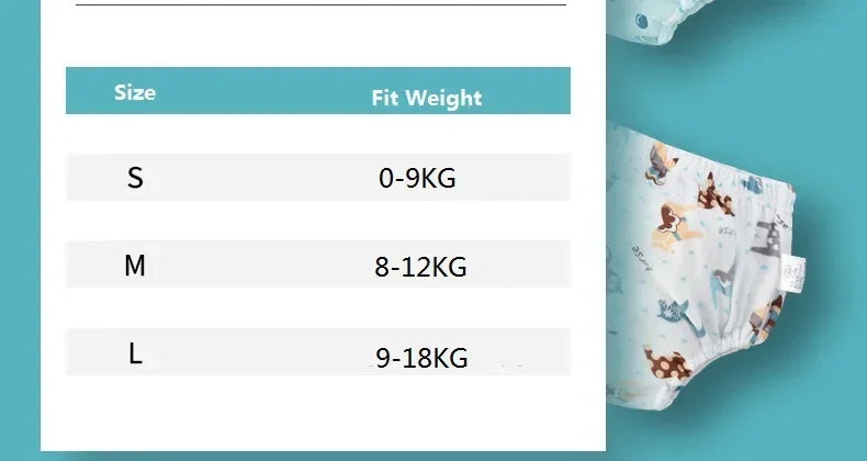 Baby Training Pants Cotton Cloth 6 Layers Cloth Baby Diapers Breathable Reusable Washable Children Underwear Cloth Diapers