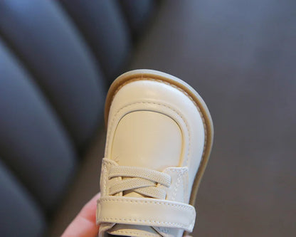 Baby Shoe 2023 Spring New British Style Leather Shoe for Boy Girl Soft Bottom Anti-slip Comfortable Shoe First Walkers Kids Shoe