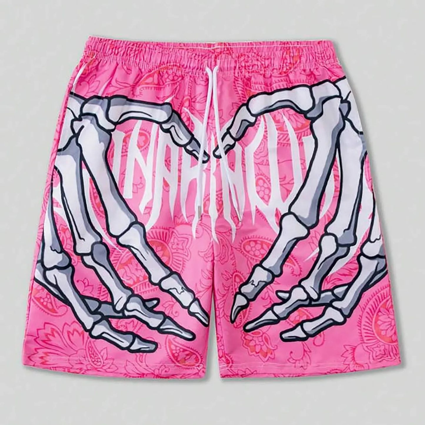 Men’S Hiking Pants Men Swim Trunks Board Shorts Summer Beach Shorts With Hand Print For Men Summer Wearing Ropa Hombre