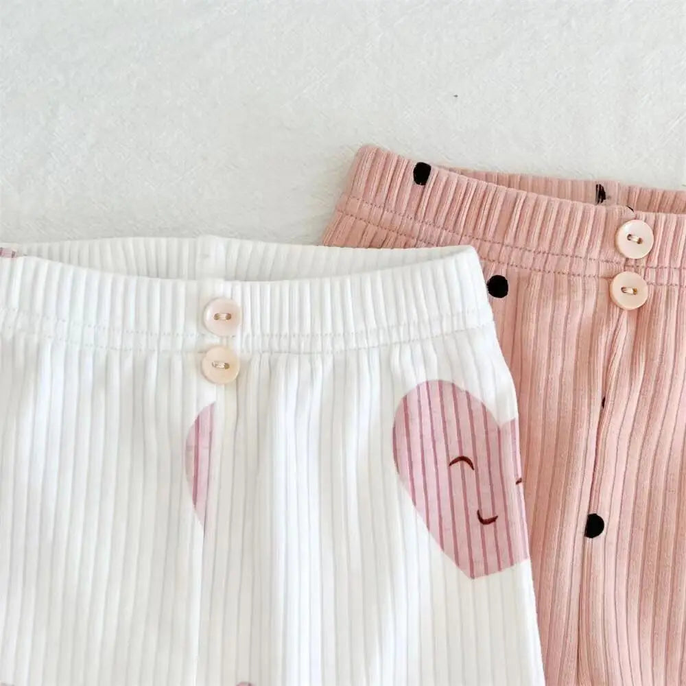 New Girls' Pajamas Homewear Children's Long-Sleeved Ice-Silk Pajamas Two-Piece Wood Earring Set Air-Conditioning Suit Suit