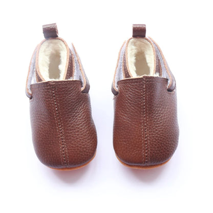 Baby Shoes Toddler Girls Boys Casual Leather Shoes Winter Furry Boot Newborn Infant Barefoot Shoes Sapatato Loafers Items Stuff