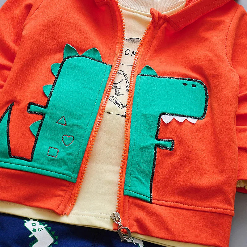 Baby Boy Clothing set fashion Cotton Hooded Tops+Pants 3pcs Outfits Infnat Boys Tracksuit newborn kids clothes Sets