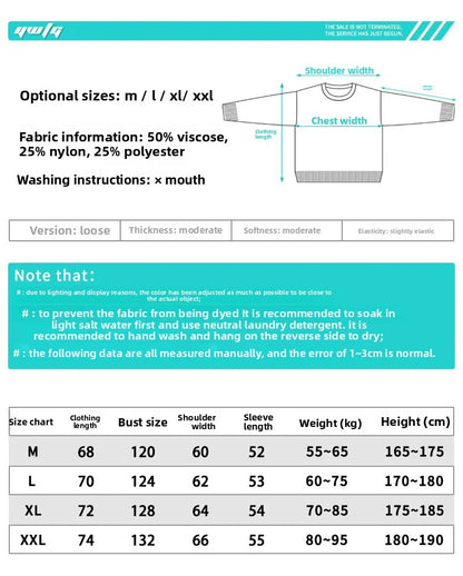 Men's retro cartoon knitted sweater for warmth, pullover casual long-sleeved knitted sweater for 2025 autumn-winter season