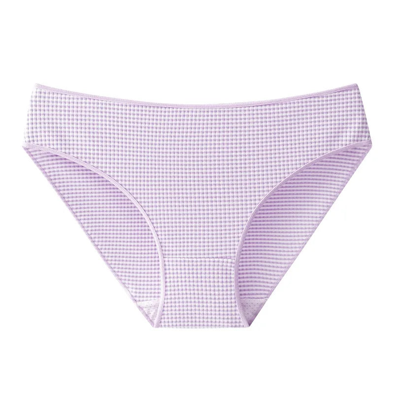 Women Panties Breathable Crotch Warm Underwear for Women Sexy Seamless Briefs Stripes Low Rise Pants Female Winter Lingerie