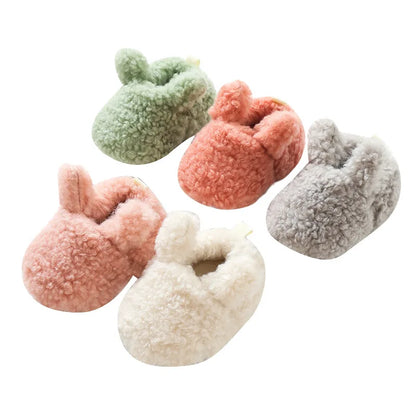 Baby Shoes Winter Baby Boy Girl Booties Fluff Soft Toddler Shoes First Lamb Cashmere Anti-Slip Warm Newborn Infant Crib Shoes