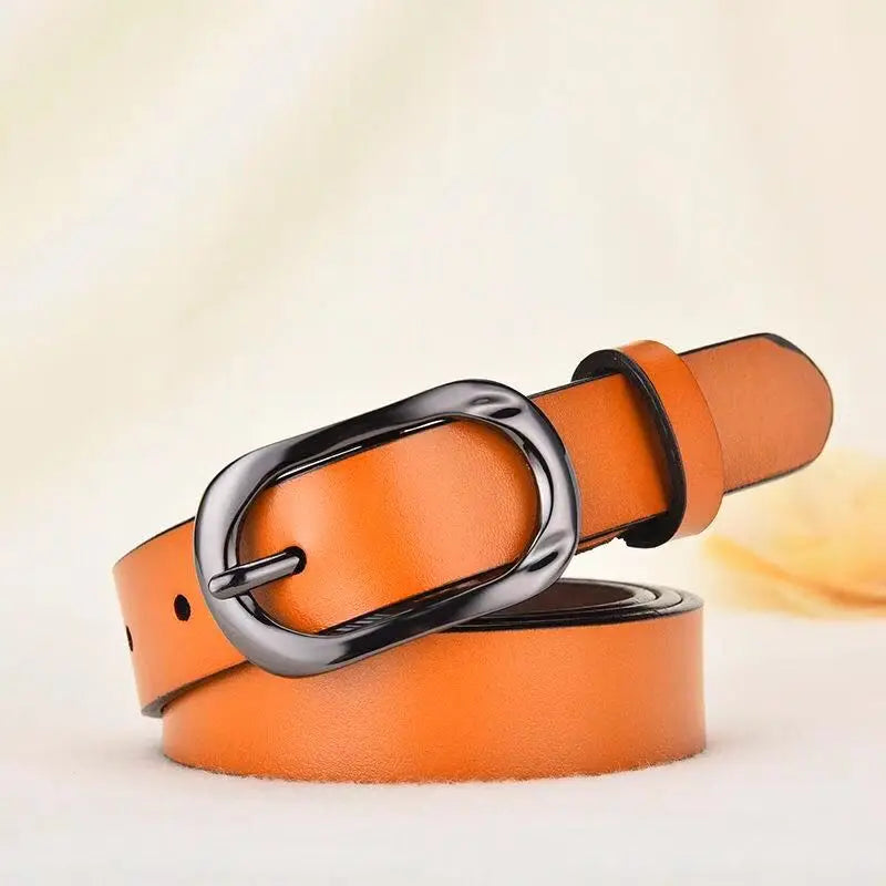 Alloy women Belts New style luxury for Genuine Leather Fashion Pin Buckle Jeans Decorative Ladies Retro Decorative