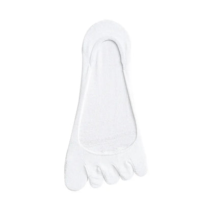 1 Pair Five Finger Solid Color Toe Socks For Girls Gift Summer Thin Toe Socks Shallow Mouth Anti-Skid Invisiable Low Cut Sock
