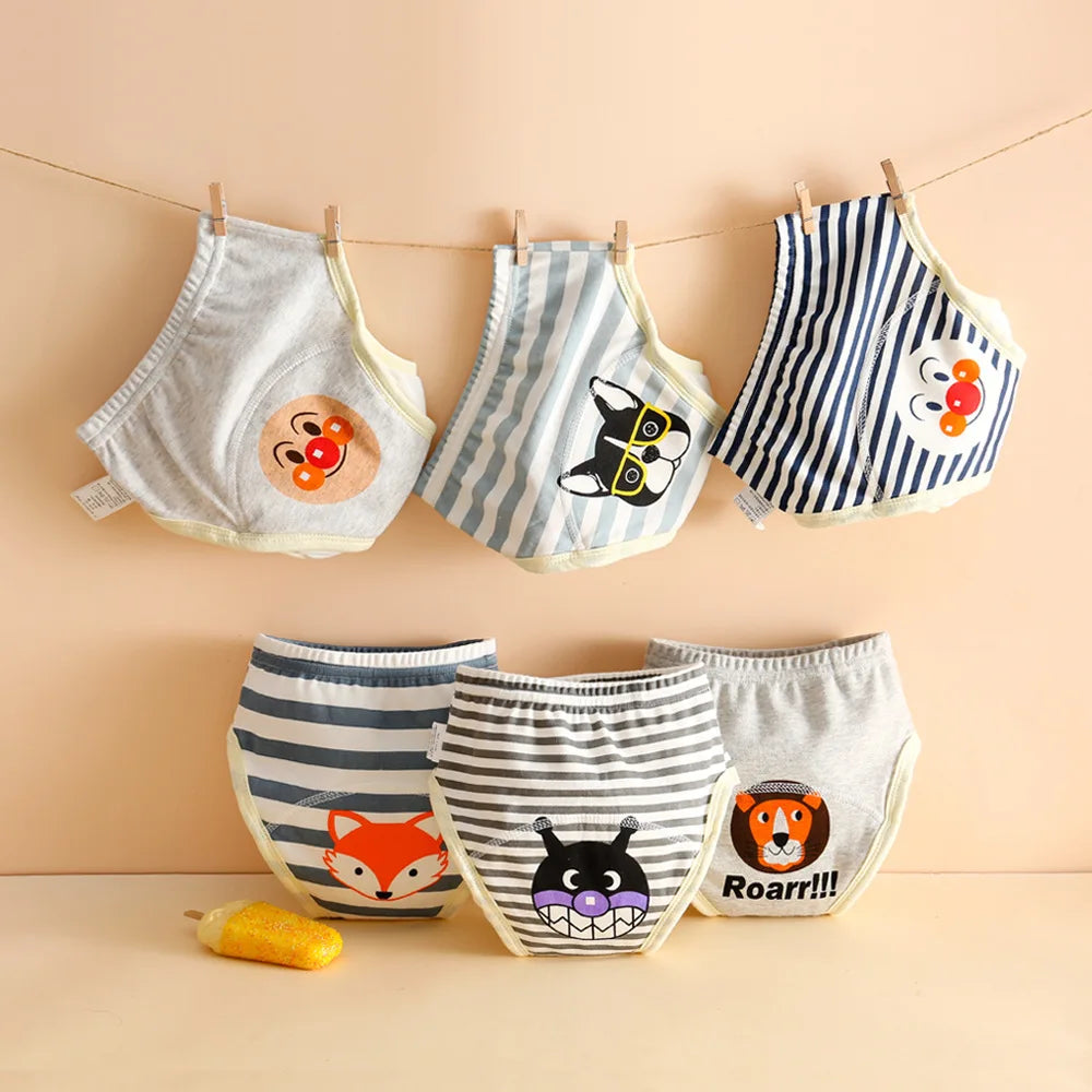 8 Layer Waterproof Reusable Cotton Baby Training Pants Infant Shorts Underwear Cloths Baby Diaper Nappies Panties Nappy Changin