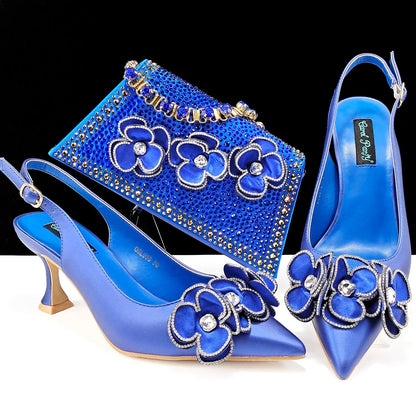 Italian Shoes And Bag Sets For Evening Party ED128