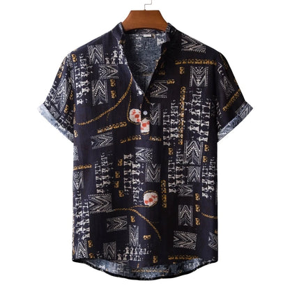 Casual Shirts For Men Shirt T-shirts Man 2024 New Men's Clothing Fashion Blouses Social Luxury Hawaiian Cotton High Quality