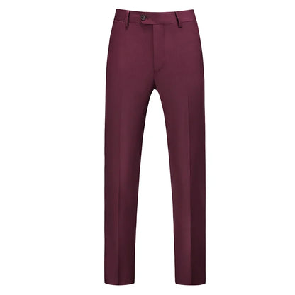 Men Dress Pants Solid Color Slim Fit Business Casual Office Wedding Formal Trousers High Quality Men Clothing Suit Pants 29-40