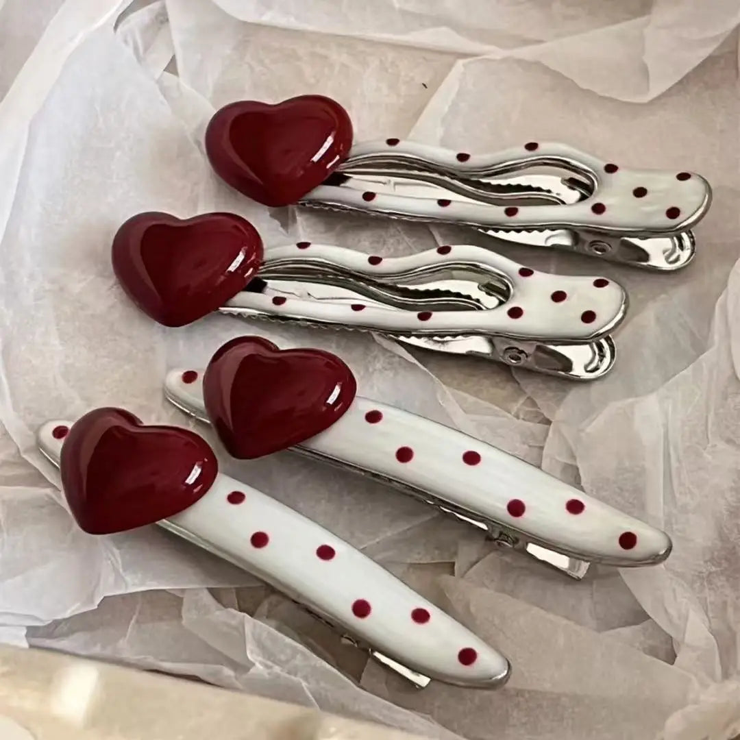 Fashion Hair Accessories for Women Girls Sweet Versatile Heart Bangs Hair Clip Fashion Side Clip Cute Hair Accessories Gifts