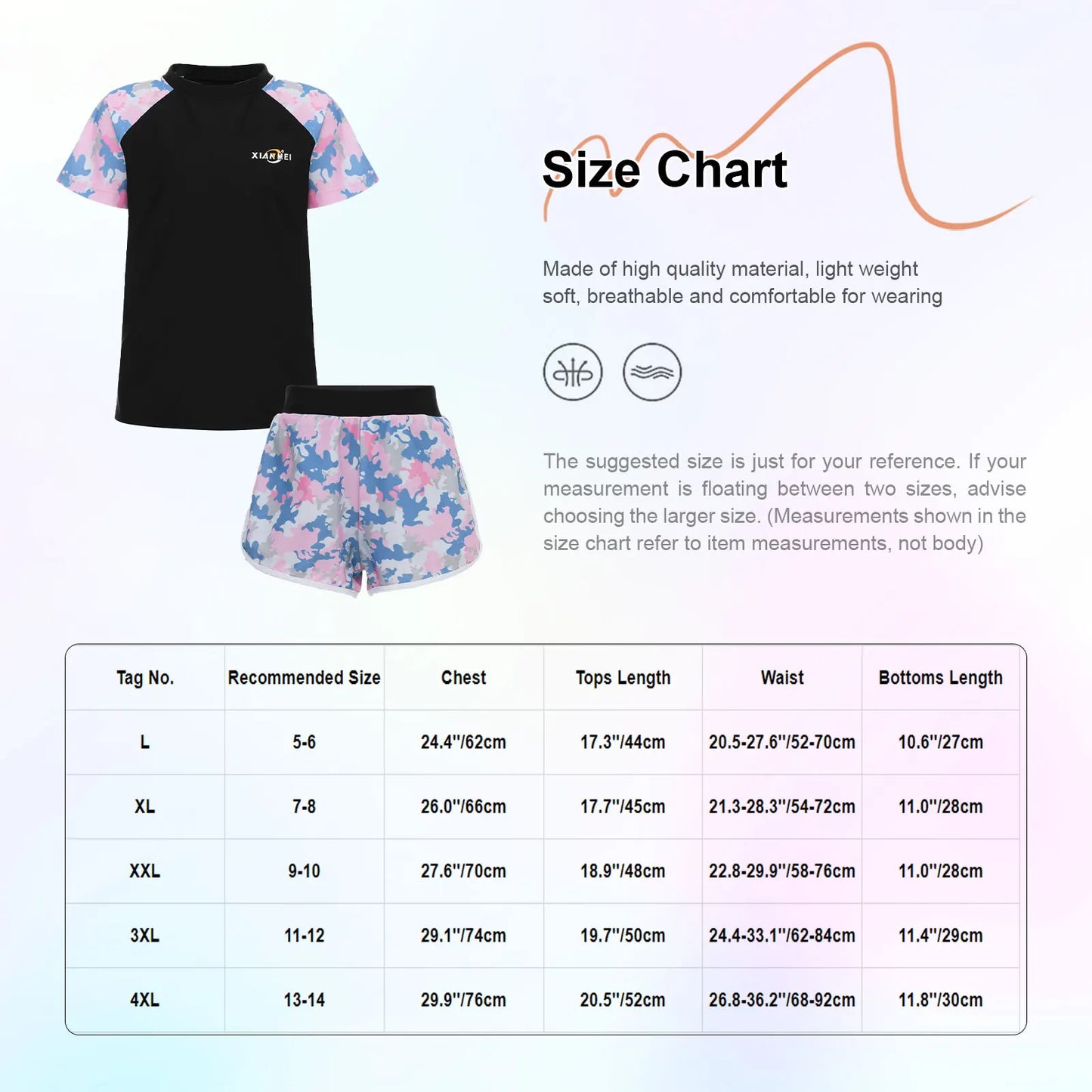 Girls 3-Piece UV Swimsuit Sun Protective Long Sleeve Rash Guard Swimwear Quickly Dry Swimming Shirt Top+Shorts+Pants Outfits