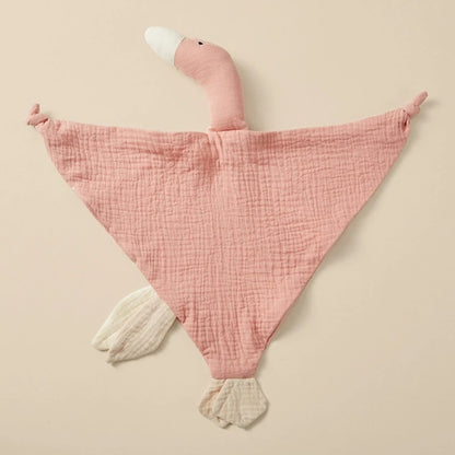 Stuffed Goose Baby Towel Cotton Baby Sleeping Cuddling Security Blanket Newborn Soothe Appease Towel Kids Face Towel Washcloth