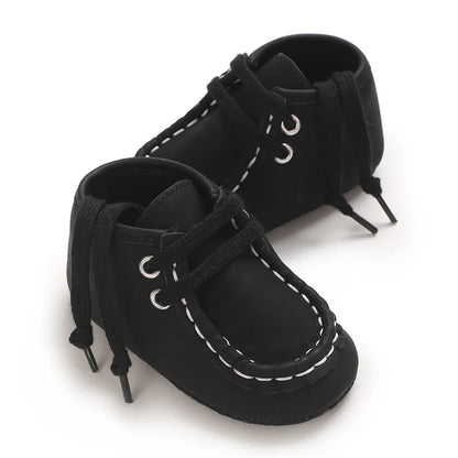 Classic Casual  Baby Shoes for Boys 0-1 Year Old Lace-Up Spring Autumn Soft Sole Comfortable Casual Walking Shoes