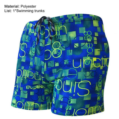 Men Swimming Trunks Colorful Print Quick Dry Slim Fit Swim Trunks Men's Surf Beachwear Men Swimwear Fashion Printed Swimsuit