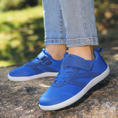 Children's Sports Shoes For Boys And Girls Simple Breathable Wide Barefoot Shoes Lightweight Non-slip Children's Walking Shoes