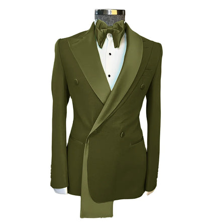 Men's Suits Single Jackets Wedding Groom Tuxedos Peak Lapel Design Blazer for Men Fashion Customization Clothing