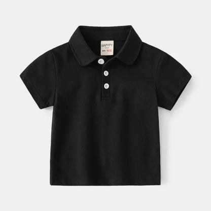 Baby Boy Clothes Summer Short Sleeve Children's Polo Shirts Toddler Kids Cotton T-shirts Boys Lapel Cartoon Tees Kids Sport Tops