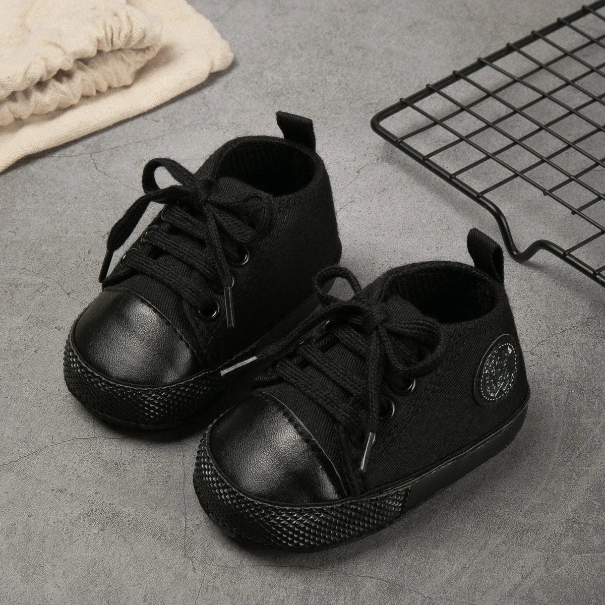 Baby Boys Shoes Canvas Sports Sneakers Casual Spring Soft Sole Anti-Slip Toddler Girls First Walkers Crib Shoes 0-18Months