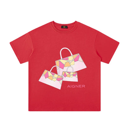 Girls' T-shirt, pure cotton summer new fashion short sleeved T-shirt, baby girl children's T-shirt, luxurious design sportswear