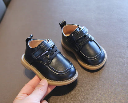 Baby Shoe 2023 Spring New British Style Leather Shoe for Boy Girl Soft Bottom Anti-slip Comfortable Shoe First Walkers Kids Shoe