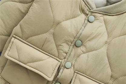 Baby Boys Clothes Full Sleeve Solid Parkas Pants 2pcs/set Toddler Costume Infant Jacket Kids Sportswear Girl Solid Casual Warm