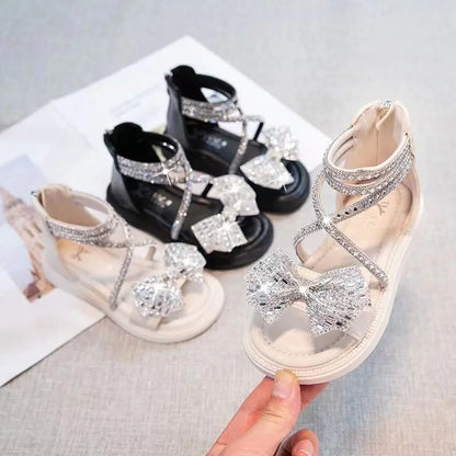 New Summer Girls' Sandals with Rhinestones