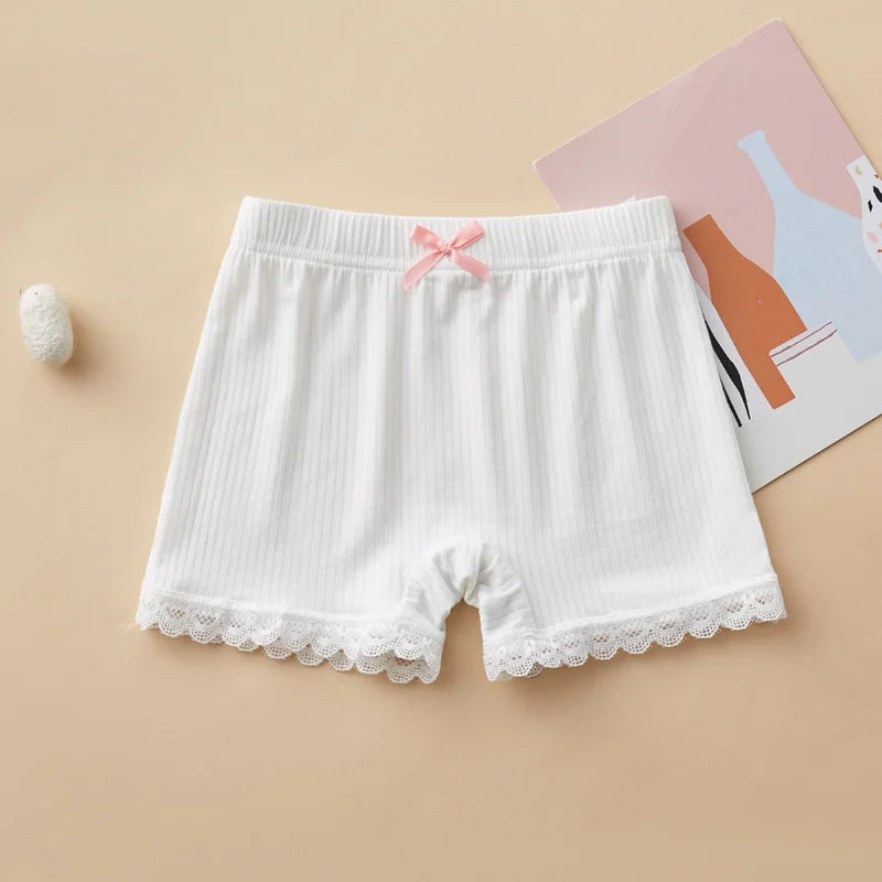 New Kids Girls Shorts Children's Safety Pants Summer Soft Cotton Thin Short Pants Solid Color Underpants Kids Underwear Leggings