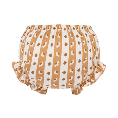 4-Pack Cloud-Like 100% Cotton Baby Underwear, Cute Ruffled Bloomers Infant Bread Pants