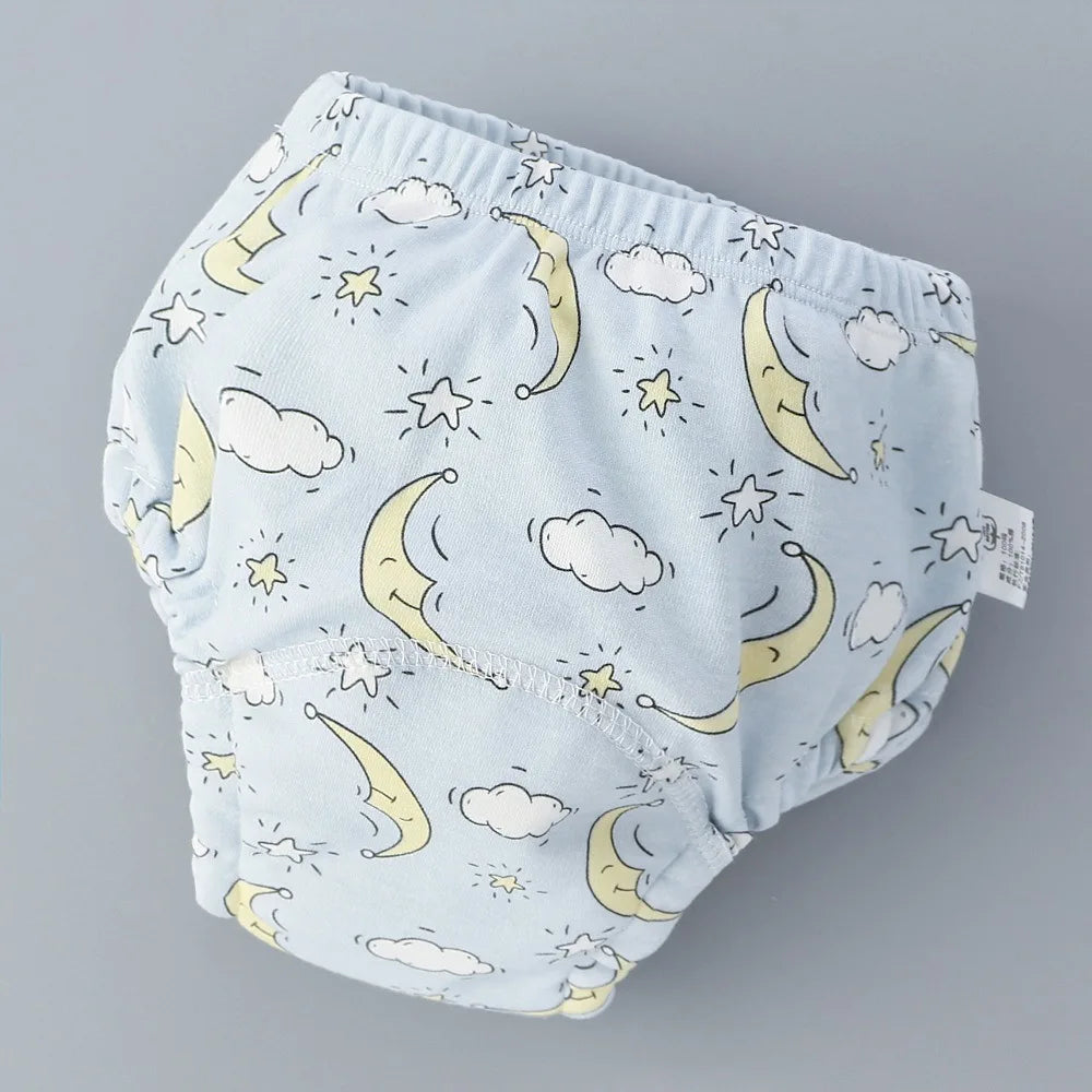 Baby Training Pants Cotton Cloth 6 Layers Cloth Baby Diapers Breathable Reusable Washable Children Underwear Cloth Diapers