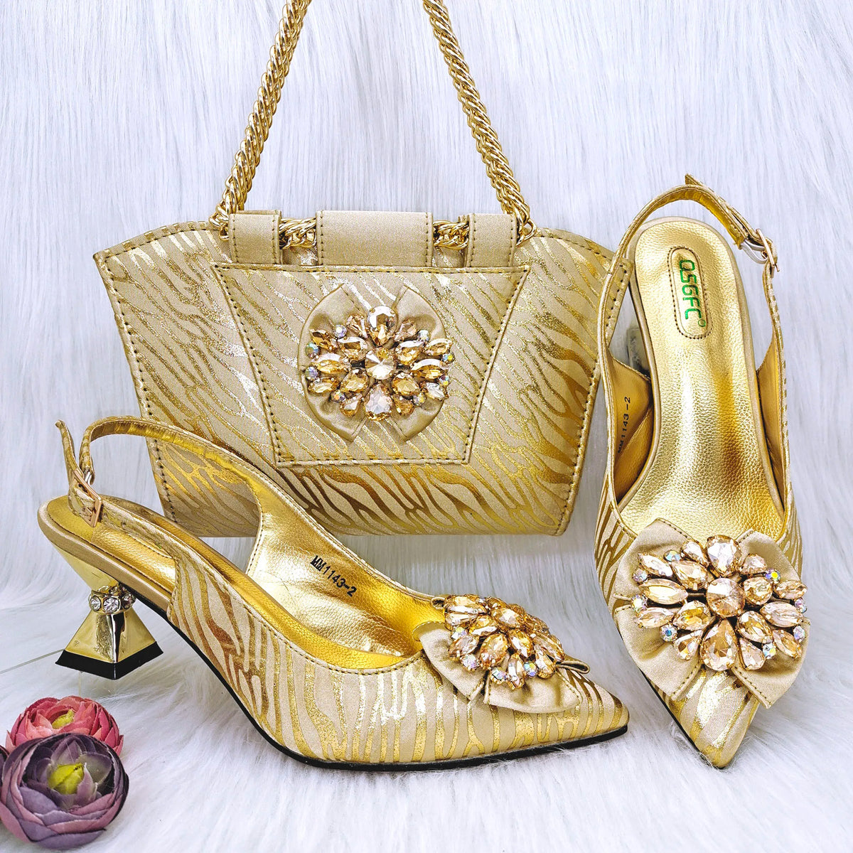 Charming Shoes And Bag Matching Set HRF1-6