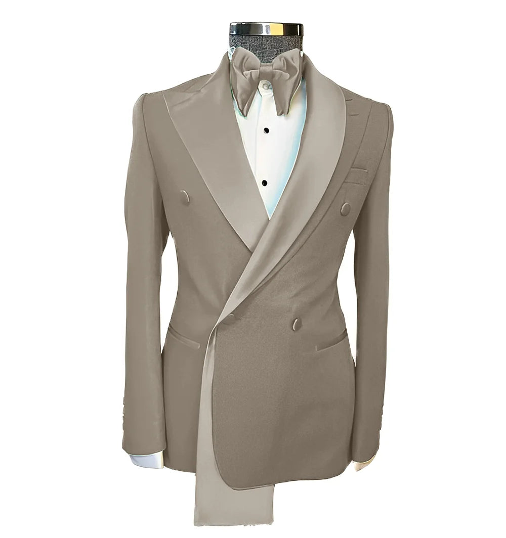 Men's Suits Single Jackets Wedding Groom Tuxedos Peak Lapel Design Blazer for Men Fashion Customization Clothing