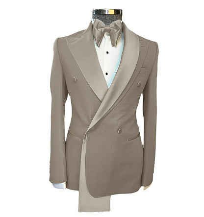 Men's Suits Single Jackets Wedding Groom Tuxedos Peak Lapel Design Blazer for Men Fashion Customization Clothing