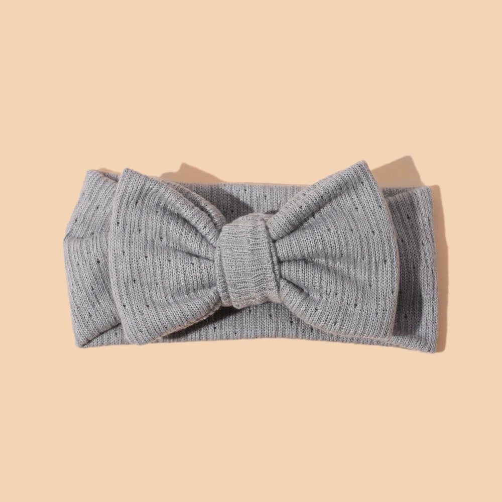 Baby Girl Hair Accessorie Solid Elastic Bow Hair Bands for Girls Soft Comfortable Baby Headband Cute Infant Photography Props