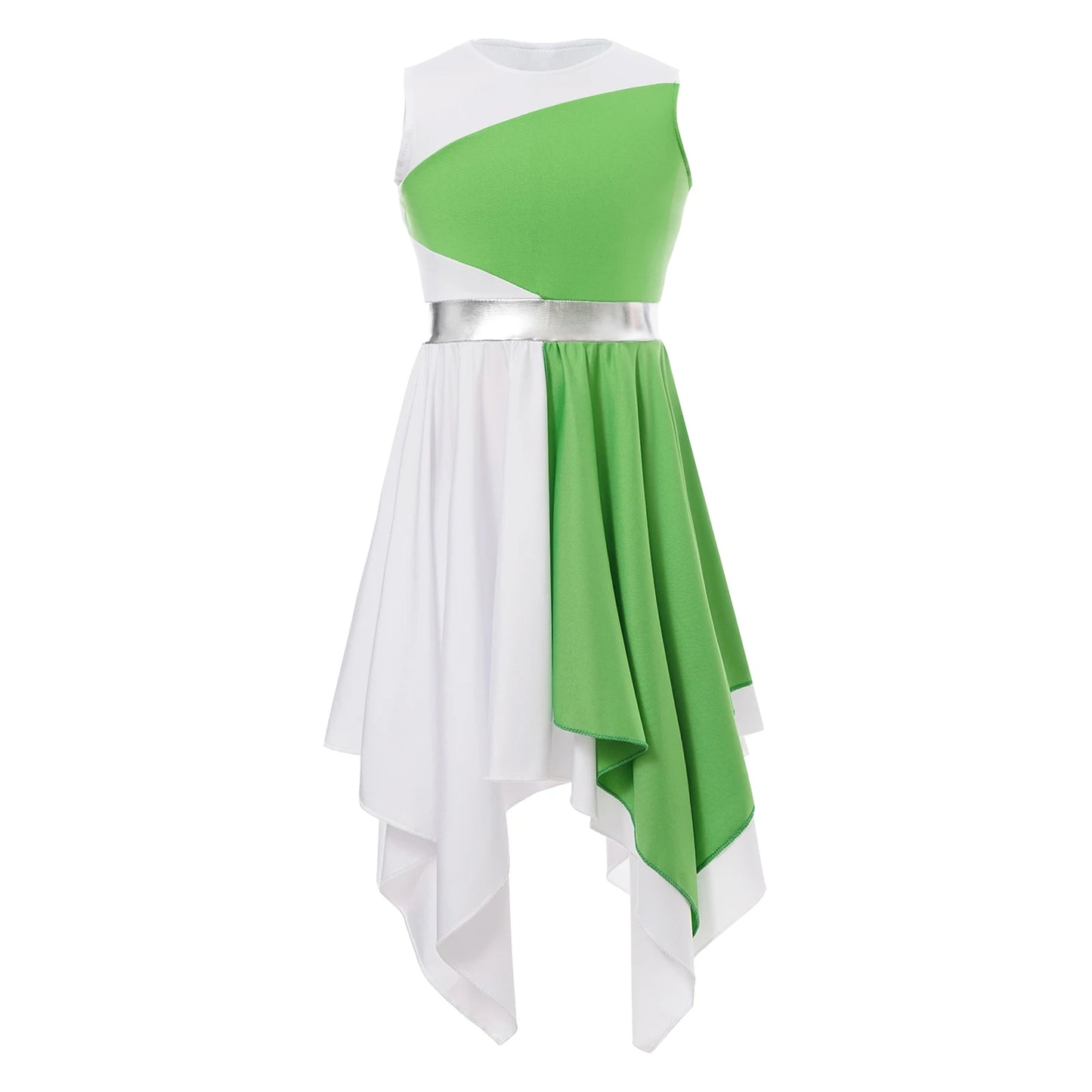 Girls Lyrical Dance Dress Kid Celebration of Spirit Church Dress Children Dancewear Stage Performance Wordhip Liturgical Costume