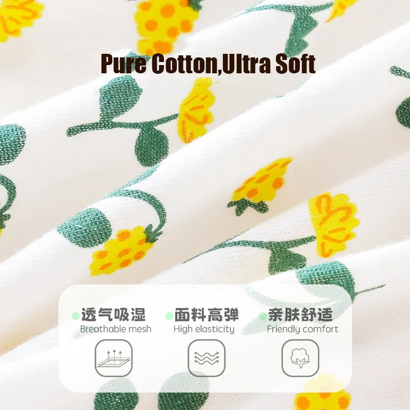 4pcs Pure Cotton Baby Panties Toddler Potty Training Underwear For Boys Girls Infant Newborn Wear Outside Fashion Bow Underpants