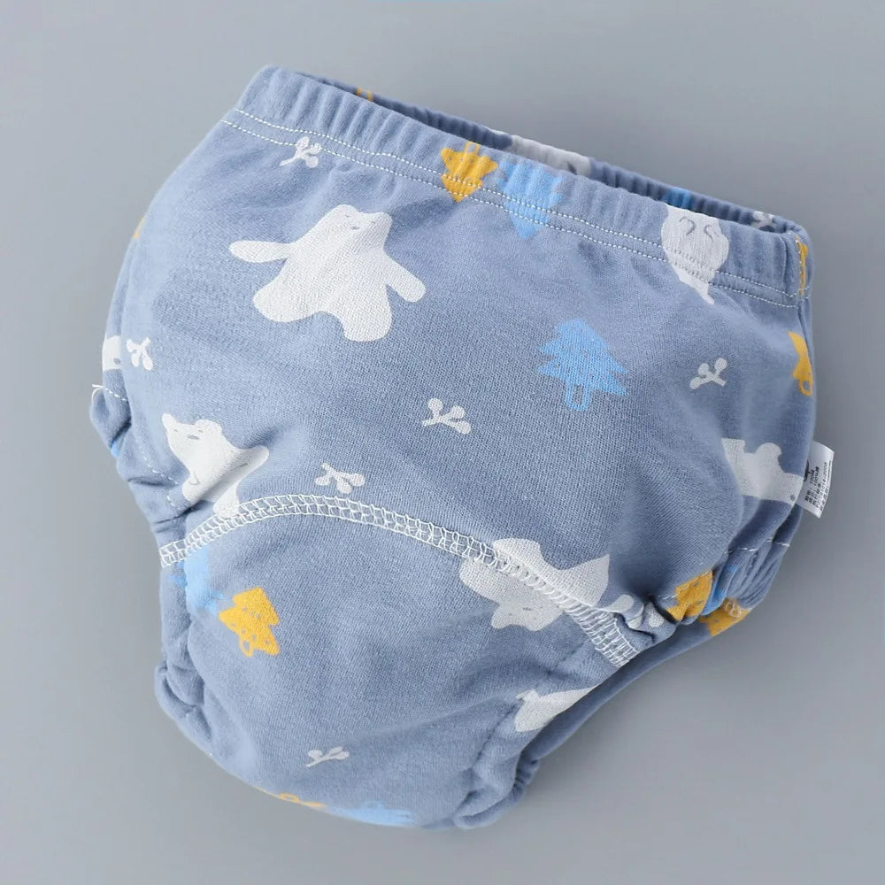 Baby Training Pants Cotton Cloth 6 Layers Cloth Baby Diapers Breathable Reusable Washable Children Underwear Cloth Diapers