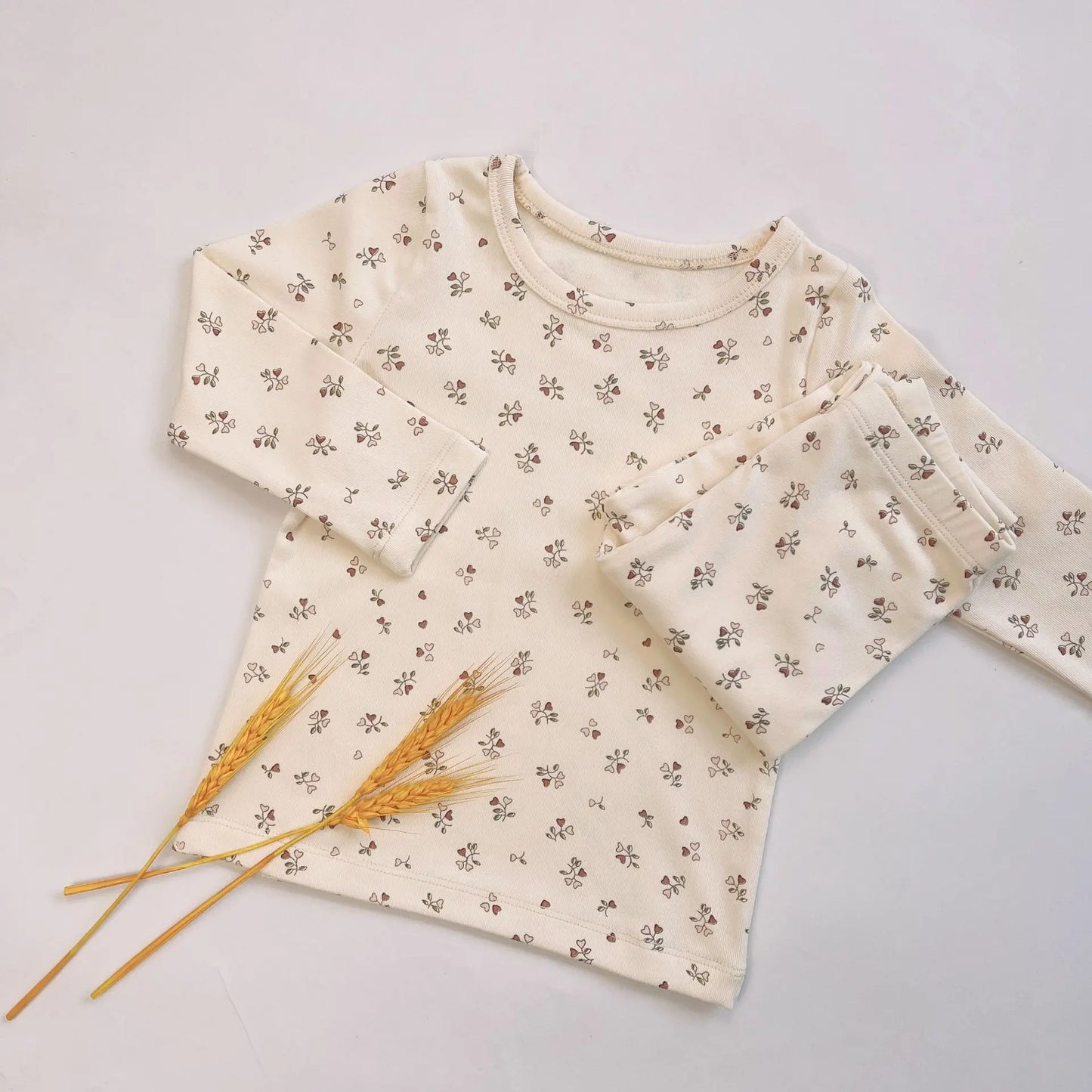 Baby Pajamas Casual Home Clothes Children's Clothing Cherry Lemon Flowers Pajama Baby Infant Autumn Spring Winter 2022