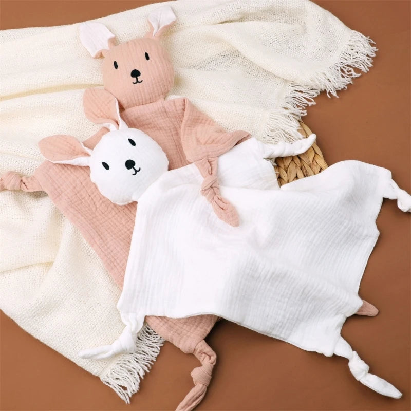 Stuffed Goose Baby Towel Cotton Baby Sleeping Cuddling Security Blanket Newborn Soothe Appease Towel Kids Face Towel Washcloth