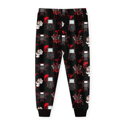 New Hot European and American Children's Pajamas Skibidi Toilet Peripheral Halloween Long-sleeved Home Clothes Set The Best Gift