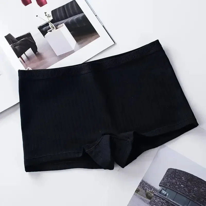 Women Boxers Underwear Cotton Ladies Safety Pants Female Seamless Underpants Solid Cozy Boyshorts Sexy Lingerie Трусы Женские