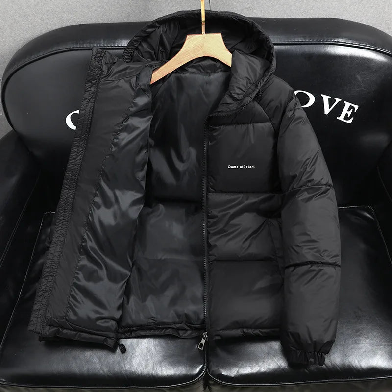 New winter cotton coats for men  warm fashionable trendy hooded cotton jackets for young people casual cotton coats for men