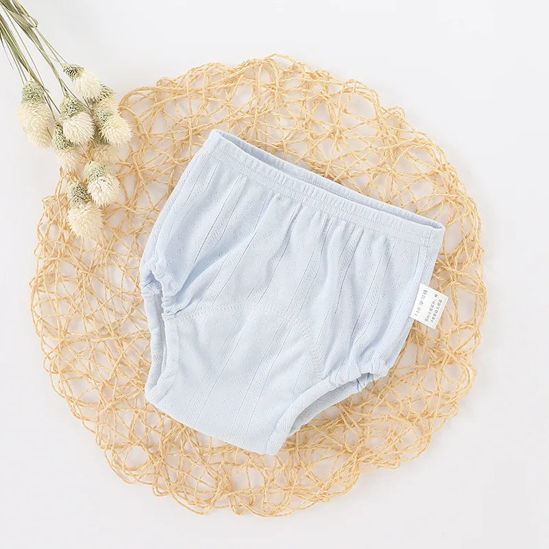 Newborn Training Pants Baby Shorts Solid Color Washable Underwear BABY Boy Girl Cloth Diapers Reusable Nappies Infant Panties