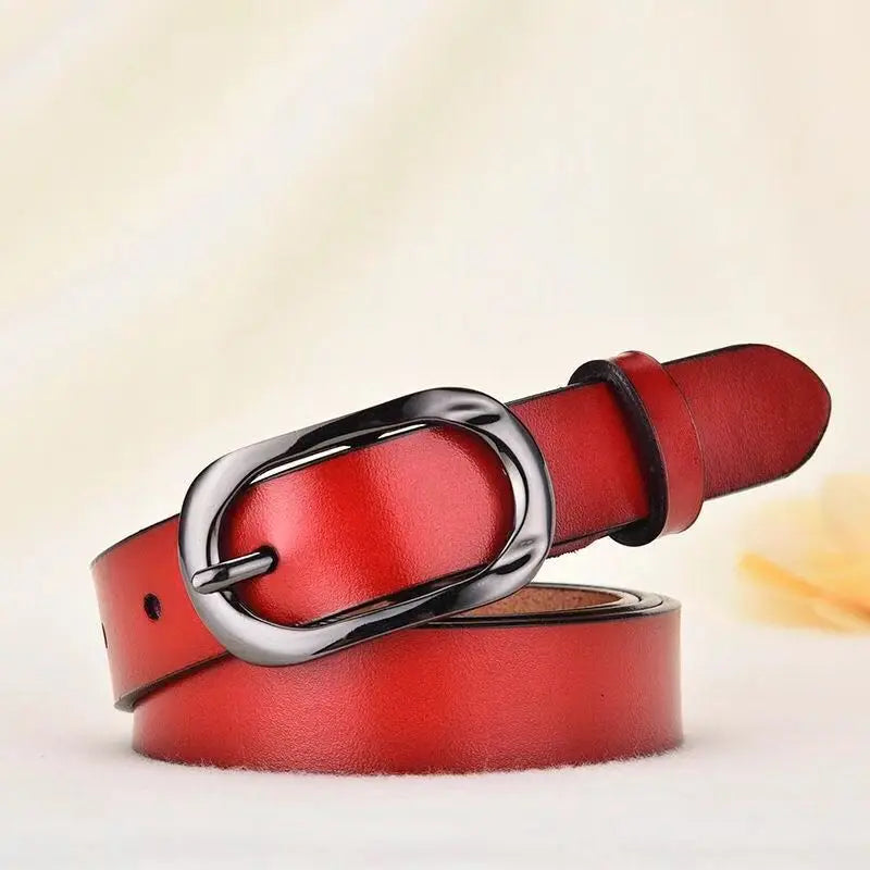 Alloy women Belts New style luxury for Genuine Leather Fashion Pin Buckle Jeans Decorative Ladies Retro Decorative