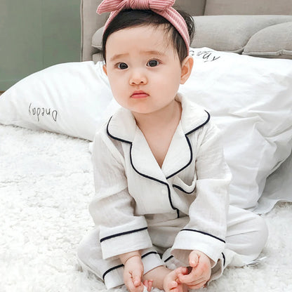 Muslin Cotton Baby Bodysuit Clothes Toddler Cartoon Pajama Rompers Newborn Jumpsuits Infant Boys Girls Long Sleeve Outfits