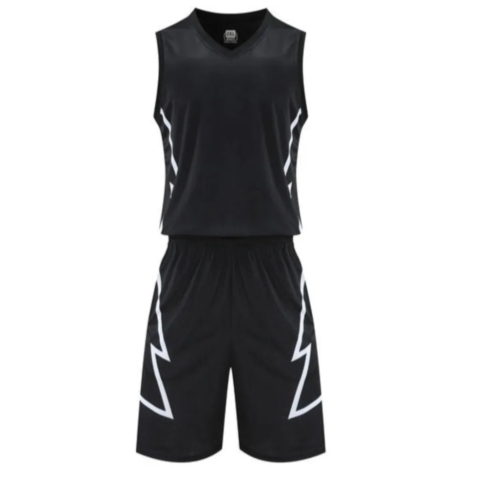 Boys Basketball Suits Sports Vest Shorts Suit Basketball Uniform Vest Suit Quick-dry Sport Sleeveless T-shirt Short Men