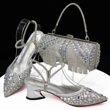 High Quality Ladies Shoes And Bags Set HAQ1-5